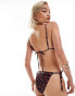 Фото #3 товара Reclaimed Vintage triangle bikini top in cherry print