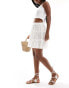 Фото #5 товара Threadbare broderie tiered mini skirt in white