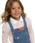 Little Girls and Toddler Girls Cotton Denim Overall Dress