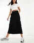 Фото #4 товара Cotton On utility maxi skirt in black