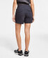 Фото #2 товара Women's Cotton Mid-Rise Pleated Shorts
