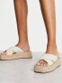 Фото #3 товара ASOS DESIGN Jazlyn flatform crochet mules in natural