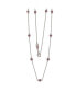 ფოტო #1 პროდუქტის Pink Sapphire Station Necklace in Sterling Silver by Suzy Levian