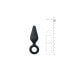 Фото #4 товара Black Buttplugs With Pull Ring - Small