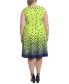 Фото #2 товара Plus Size Dot-Print Fit & Flare Dress