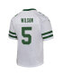 Фото #2 товара Big Boys and Girls Garrett Wilson Legacy White New York Jets Game Jersey