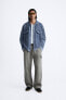 Фото #1 товара Трикотажная куртка с джинсовыми деталями в тон ZARA