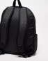 Vans old skool check backpack in black and dark grey