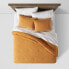 Full/Queen Clipped Linework Comforter & Sham Set Mustard - Threshold