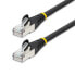 Фото #1 товара StarTech.com 10m CAT6a Ethernet Cable - Black - Low Smoke Zero Halogen (LSZH) - 10GbE 500MHz 100W PoE++ Snagless RJ-45 w/Strain Reliefs S/FTP Network Patch Cord - 10 m - Cat6a - S/FTP (S-STP) - RJ-45 - RJ-45