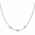 Charming Steel Necklace with Torchon Crystals SAWZ03