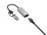 Фото #3 товара LevelOne Adapter USB-C -> RJ45 10/100/1000 USB-A 3.0 gr - Adapter - Digital