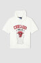 Фото #8 товара Fit Nba Chicago Bulls Lisanslı Oversize Fit Kapüşonlu Tişört