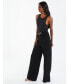 Women's Scuba Crepe Pant With Gold Buckle