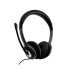 Фото #6 товара Игровая гарнитура V7 HU521-2EP - Headset - Head-band - Office/Call center - Чёрный, Серебристый - Двухканальная - Кнопка