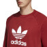 Фото #3 товара Adidas Originals Trefoil Crew Men's Sweatshirt Rust Red-White cx1897