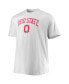 Фото #2 товара Men's White Ohio State Buckeyes Big and Tall Arch Over Wordmark T-shirt