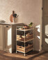 Фото #1 товара Wood and metal storage cart