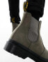 Dr Martens 2976 chelsea boots in nickel grey nubuck leather