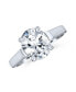 ფოტო #1 პროდუქტის Simple 3CT Classic AAA CZ Brilliant Cut Cubic Zirconia Oval Solitaire Engagement Ring .925 Sterling Silver For Women Promise Ring