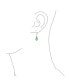 ფოტო #3 პროდუქტის Gemstone Natural Green Aventurine Boho Bali Milgrain Edged Beaded Rondel Separator Double Ball Round Drop Dangle Earrings Sterling Silver Lever back