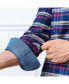 Фото #3 товара Mens' Organic Long Sleeve Flannel Double Pocket Button Down Shirt