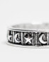 Фото #2 товара Faded Future moon and star band ring in silver