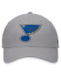 ფოტო #2 პროდუქტის Men's Gray St. Louis Blues Extra Time Adjustable Hat