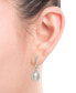 ფოტო #2 პროდუქტის Cultured Freshwater Pearl (7-8 mm) and Diamond Accent Swirl Earring in Sterling Silver