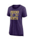 ფოტო #3 პროდუქტის Women's Heather Purple Distressed Minnesota Vikings Our Pastime Tri-Blend T-shirt