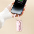 Фото #11 товара Powerbank 10000mAh Colorful Series 22.5W z kablami USB-C i Iphone Lightning różowy