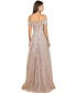 Фото #2 товара Women's Off Shoulder A-Line Gown