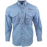SHOEBACCA Guide Button Up Shirt Mens Blue Casual Tops 4050-BL-SB