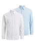 Фото #1 товара 2 PACK - men´s shirt JJJOE Slim Fit 12182995 Cashmere Blue