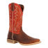 Durango Rebel Pro Embroidery Square Toe Mens Brown, Red Casual Boots DDB0476
