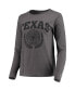 Women's Heathered Charcoal Texas Longhorns University Laurels Long Sleeve T-shirt