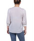 ფოტო #2 პროდუქტის Women's Elbow Sleeve Satin Blouse