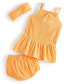 ფოტო #2 პროდუქტის Baby Girls Gauze Headband, Dress & Bloomers, 3 Piece Set, Created for Macy's