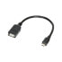 Фото #1 товара Разъем Micro-USB B - USB A LogiLink AA0035 0.2 м Черный