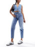 Фото #1 товара Pimkie high waisted mom jeans in blue wash
