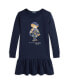 ფოტო #1 პროდუქტის Big Girls Polo Bear Fleece Dress