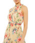 Women's Ieena Halter Sleeveless Floral Print Gown