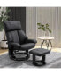 Фото #2 товара Massage Recliner Chair, Footrest, 360 Swivel Lounger w/ Remote, Ottoman