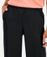 ფოტო #7 პროდუქტის Petite Pull-On Floral Satin Pants, Created for Macy's