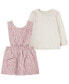 ფოტო #1 პროდუქტის Baby Girls Scrunchie Waist Skirtall and T-shirt, 2 Piece Set