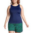 Фото #7 товара Plus Size DDD-Cup Chlorine Resistant High Neck UPF 50 Modest Tankini Swimsuit Top