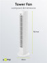 Wentronic 45283 - Household tower fan - White - Floor - Plastic - 60 dB - 32 m³