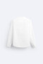 Фото #8 товара Рубашка оксфорд с хлястиком на воротнике ZARA