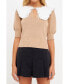 Фото #1 товара Women's Collared Knit Sweater