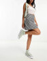 Фото #4 товара Hollister poplin mini skirt in black and white check